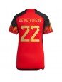 Ženski Nogometna dresi replika Belgija Charles De Ketelaere #22 Domači SP 2022 Kratek rokav